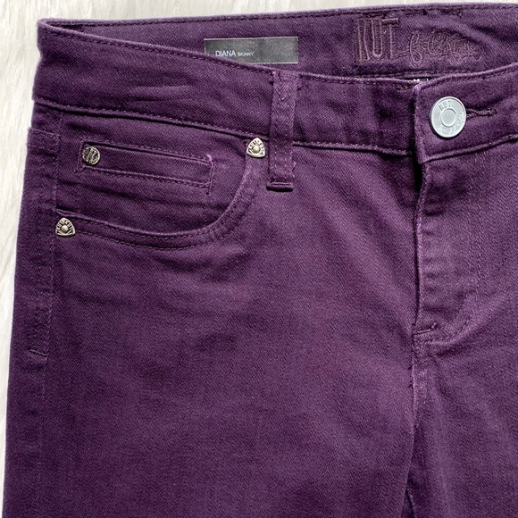 SOLD-Kut From The Kloth Plum Diana Skinny Jeans - Picture 5 of 8